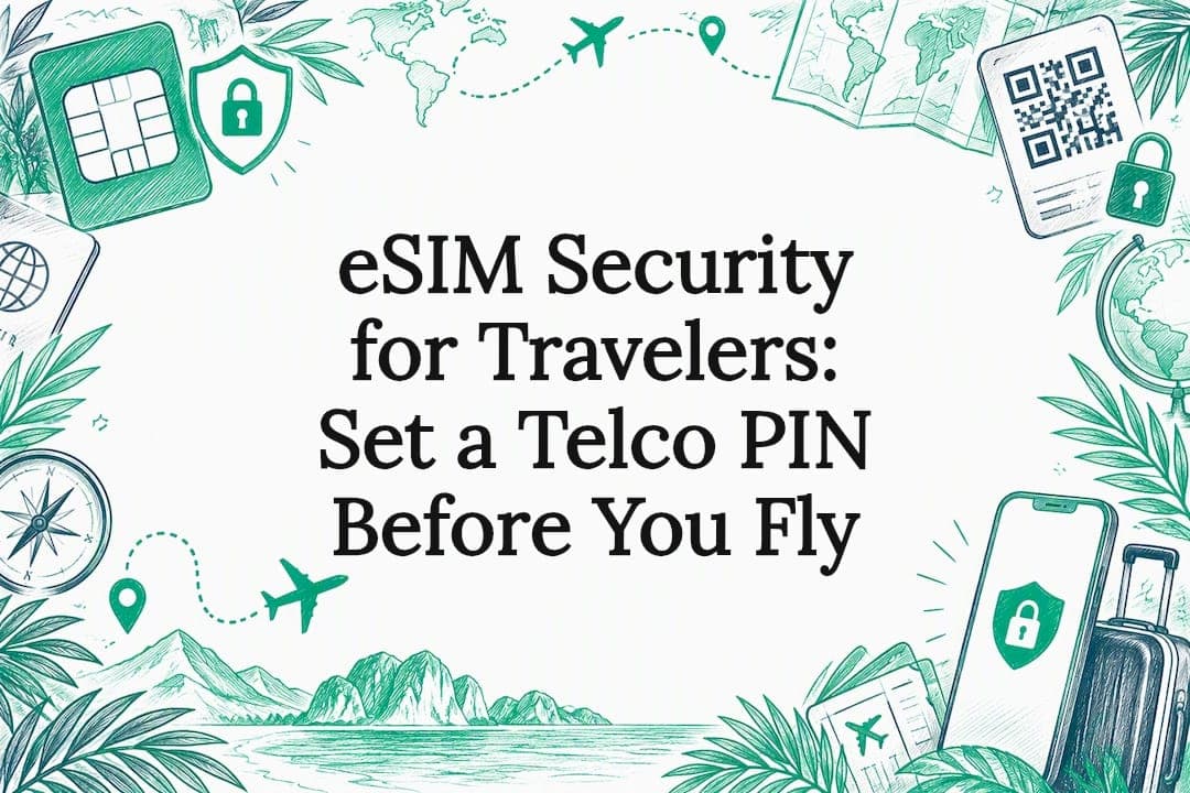 eSIM Security for Travelers: Set a Telco PIN Before You Fly
