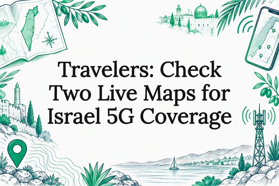 Travelers: Check Two Live Maps for Israel 5G Coverage
