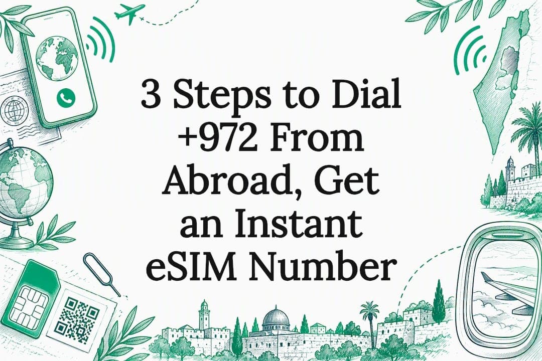 3 Steps to Dial +972 From Abroad, Get an Instant eSIM Number