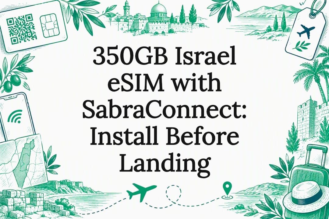 350GB Israel eSIM with SabraConnect: Install Before Landing